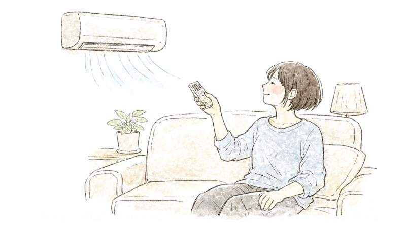 エアコンを操作することり