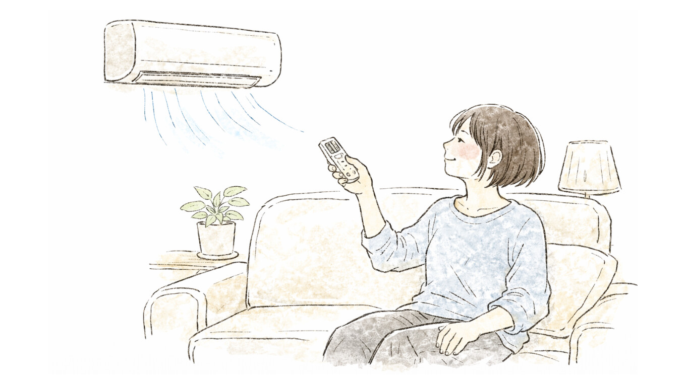 エアコンを操作することり