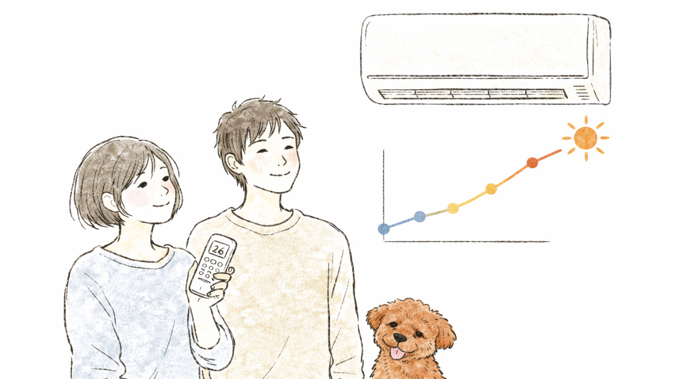 犬の留守番 エアコンは何度が正解？