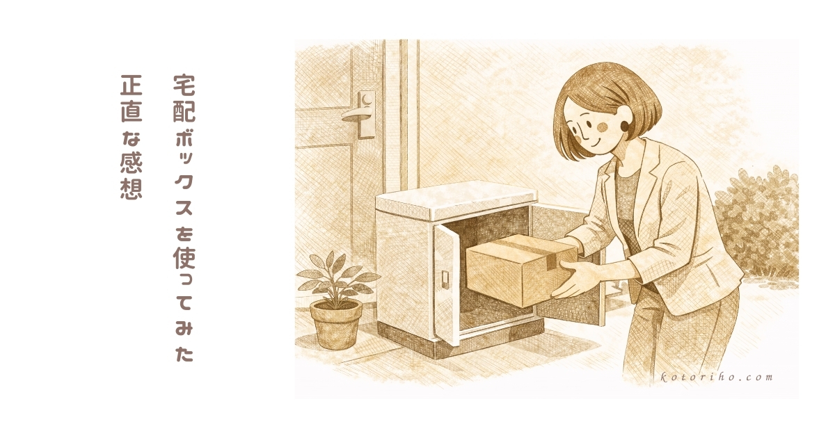 宅配ボックスを使って分かった良かったことと少し気になること