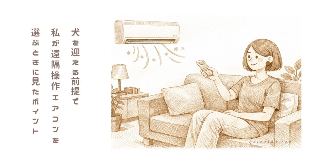 遠隔操作できるエアコンを選ぶとき、私が見たポイント