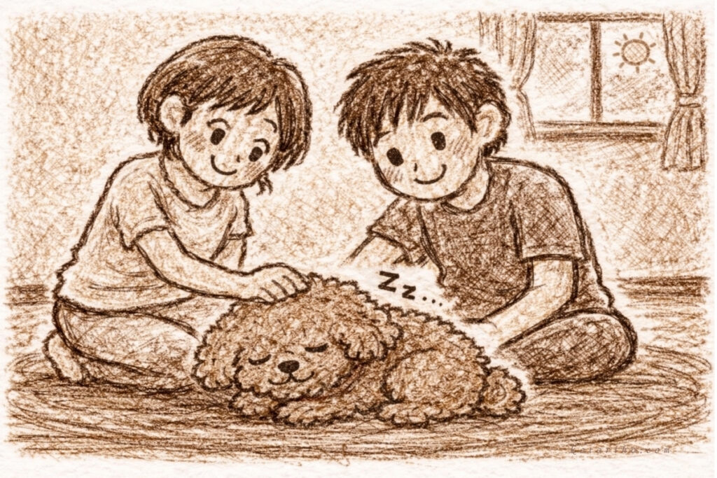 【ハルの絵日記】ぼくが寝ようとすると、なぜか話しかけてくる人たち