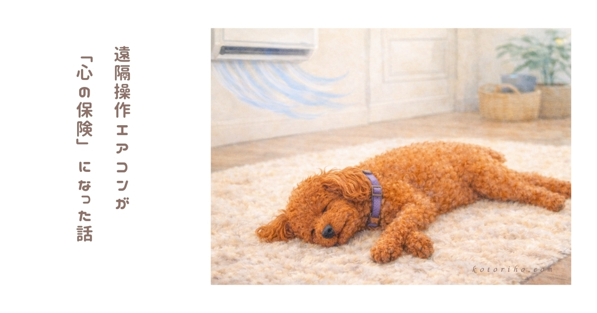 猛暑の留守番が不安すぎて、仕事中にエアコンを遠隔操作し始めた話