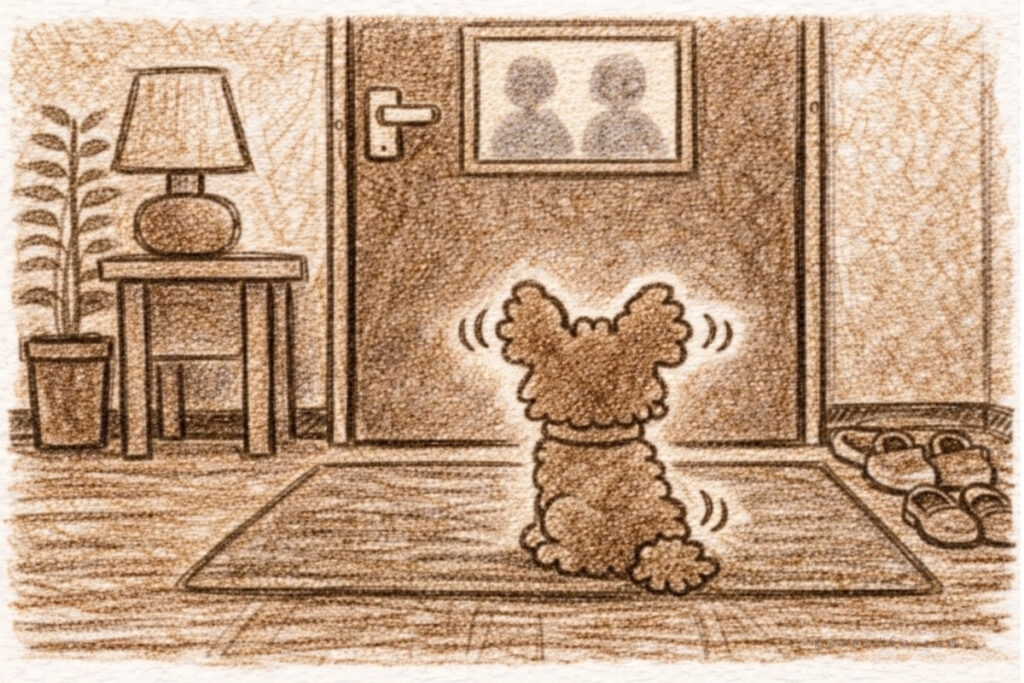 【ハルの絵日記】ぼくは人の足音を覚えている