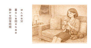 家に帰ってから少し何もしない時間が今の私には必要です