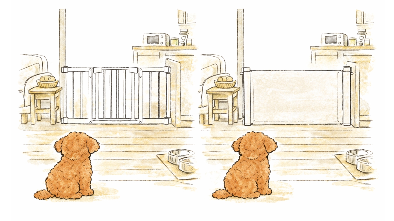 置き型ペットゲートvs ロール式ペットゲート