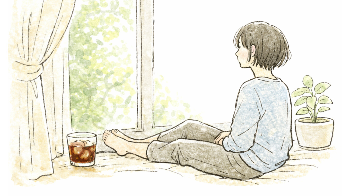 窓辺に座ることり