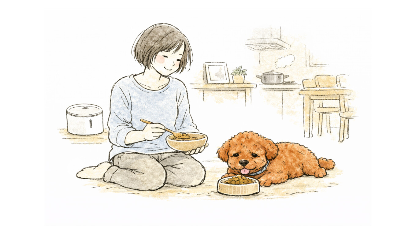 犬のごはんとベースデリ