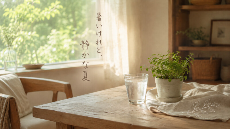 静かな夏の朝
