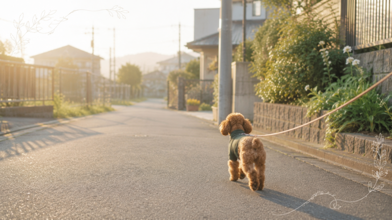 トイプー「ハル」のお散歩